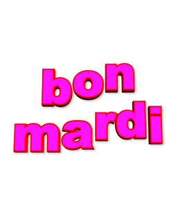 Gif animé Bon mardi rose